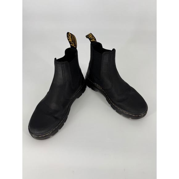 Dr Martens Black Leather Chelsea Boots Women's Size 9 US M - Picture 3 of 7